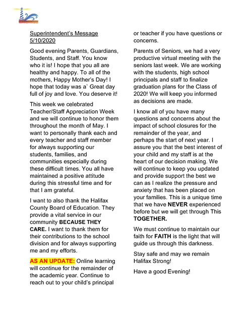 May102020 Message 